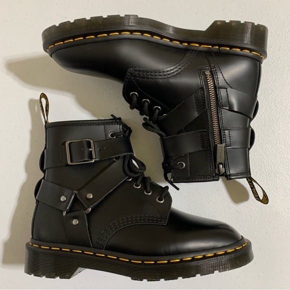 Dr. Martens Cristofor Leather Harness Lace Up Boots-Size 6 NWOT - Picture 5 of 6